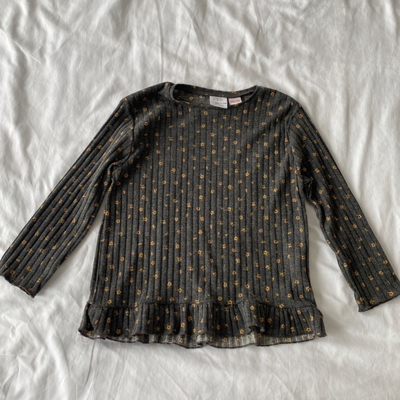 Zara Girls Floral Top Size 4-5 Years - Picture 2 of 5